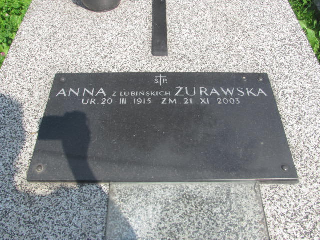 Anna Żurawska 1915 Kraków-Salwator - Grobonet - Wyszukiwarka osób pochowanych