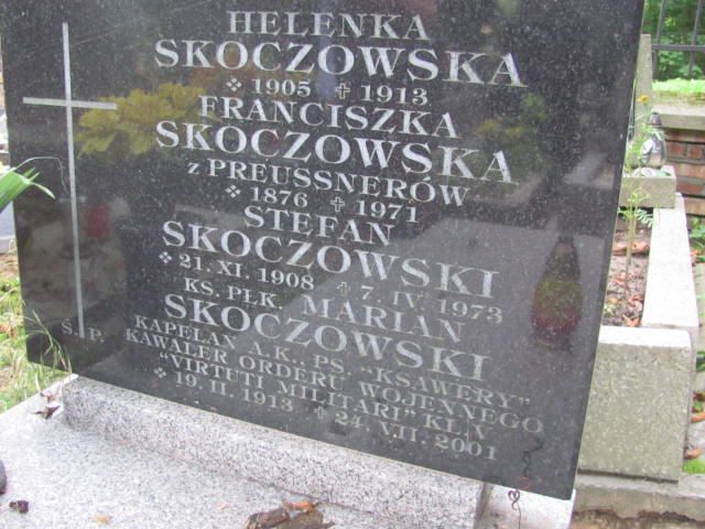 Stefan Skoczowski 1908 Kraków-Salwator - Grobonet - Wyszukiwarka osób pochowanych