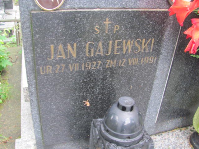 Jan Gajewski 1927 Kraków-Salwator - Grobonet - Wyszukiwarka osób pochowanych