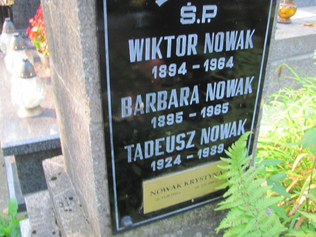 Tadeusz Nowak 1924 Kraków-Salwator - Grobonet - Wyszukiwarka osób pochowanych