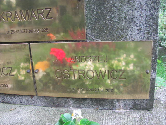 Andrzej Ostrowicz 1926 Kraków-Salwator - Grobonet - Wyszukiwarka osób pochowanych