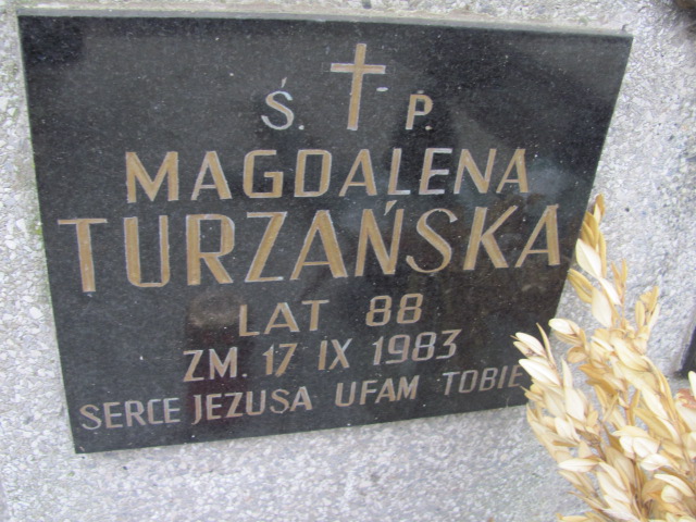 Magdalena Turzańska 1895 Kraków-Salwator - Grobonet - Wyszukiwarka osób pochowanych